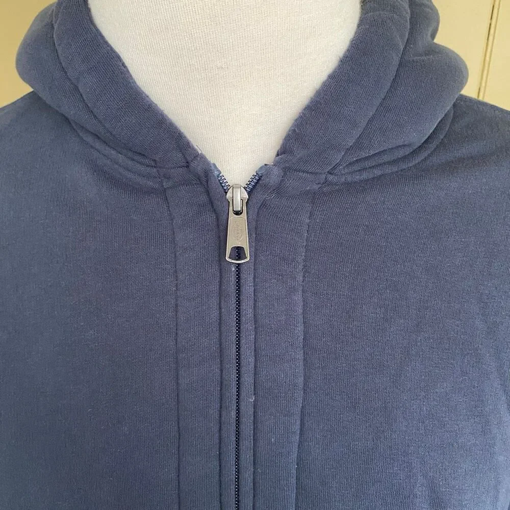 Dickies men XL Cotton blend sherpa lined full zip midweight hooded jacket